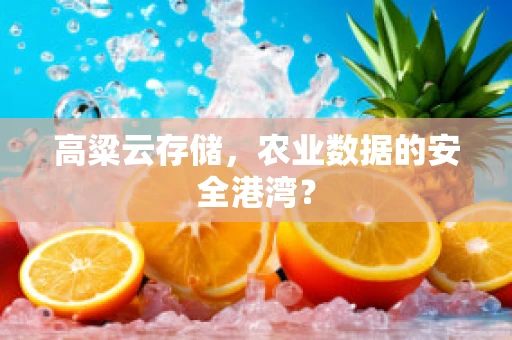 高粱云存储，农业数据的安全港湾？