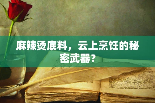 麻辣烫底料，云上烹饪的秘密武器？