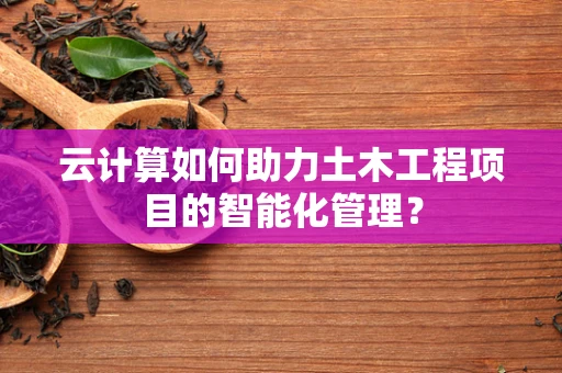 云计算如何助力土木工程项目的智能化管理？
