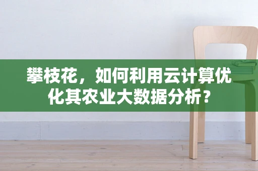 攀枝花，如何利用云计算优化其农业大数据分析？