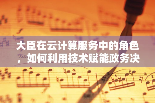 大臣在云计算服务中的角色，如何利用技术赋能政务决策？