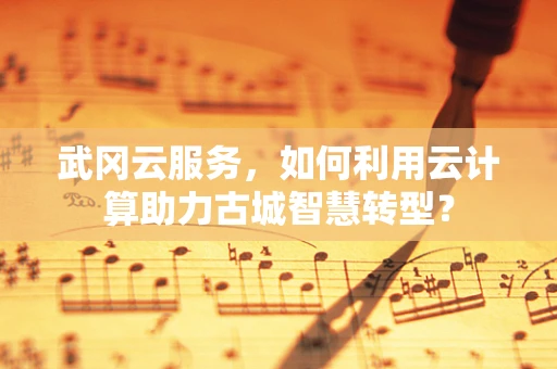武冈云服务，如何利用云计算助力古城智慧转型？