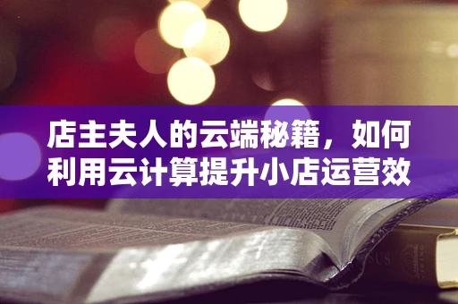 店主夫人的云端秘籍，如何利用云计算提升小店运营效率？