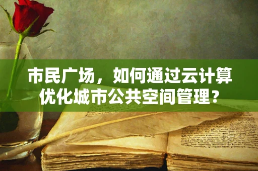 市民广场，如何通过云计算优化城市公共空间管理？
