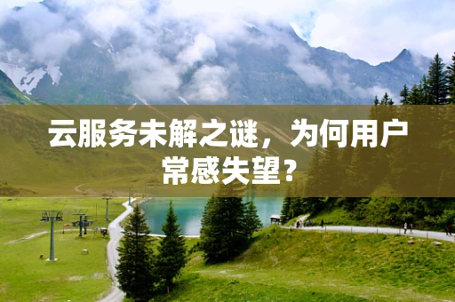 云服务未解之谜，为何用户常感失望？
