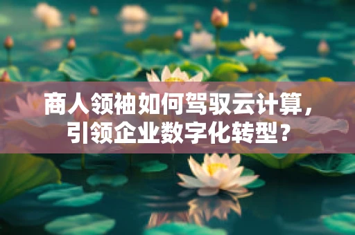 商人领袖如何驾驭云计算，引领企业数字化转型？