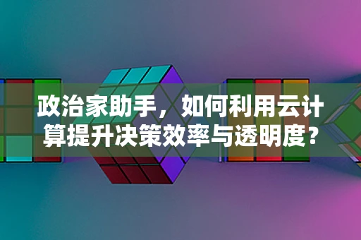 政治家助手，如何利用云计算提升决策效率与透明度？