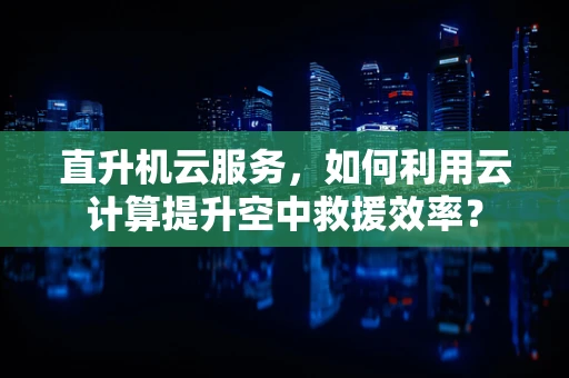 直升机云服务，如何利用云计算提升空中救援效率？