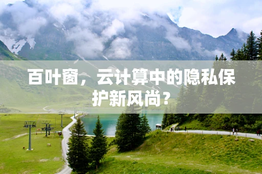 百叶窗，云计算中的隐私保护新风尚？