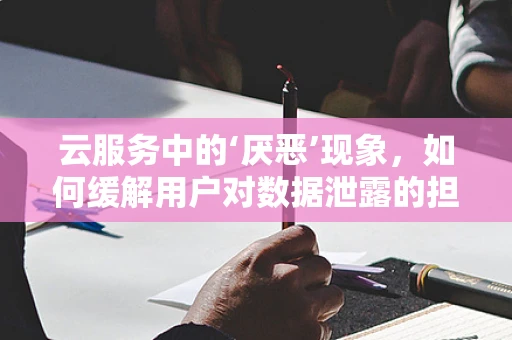 云服务中的‘厌恶’现象，如何缓解用户对数据泄露的担忧？