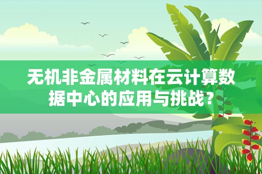 无机非金属材料在云计算数据中心的应用与挑战？