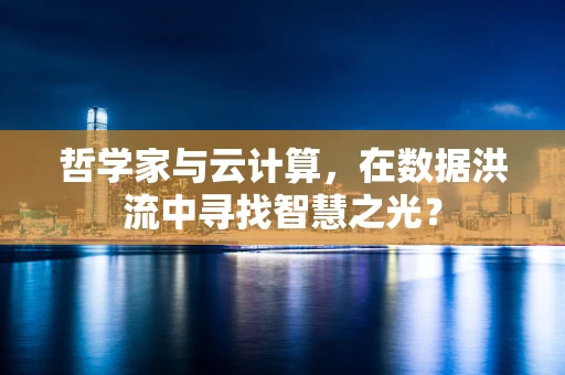 哲学家与云计算，在数据洪流中寻找智慧之光？