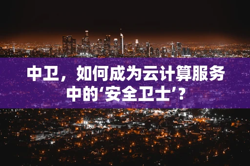 中卫，如何成为云计算服务中的‘安全卫士’？