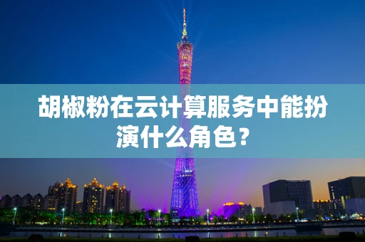 胡椒粉在云计算服务中能扮演什么角色？