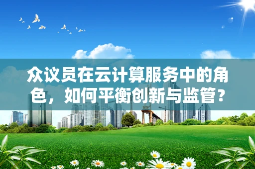 众议员在云计算服务中的角色，如何平衡创新与监管？