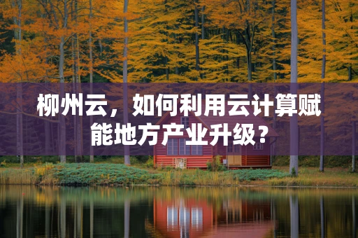 柳州云，如何利用云计算赋能地方产业升级？