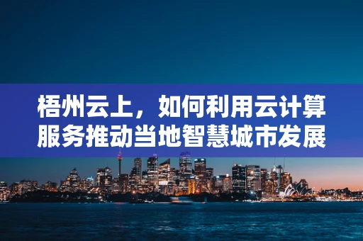 梧州云上，如何利用云计算服务推动当地智慧城市发展？