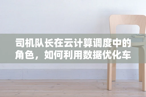 司机队长在云计算调度中的角色，如何利用数据优化车队管理？