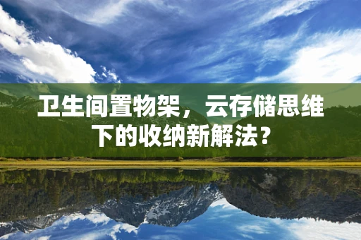 卫生间置物架，云存储思维下的收纳新解法？