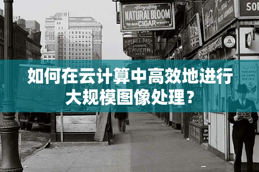 如何在云计算中高效地进行大规模图像处理？