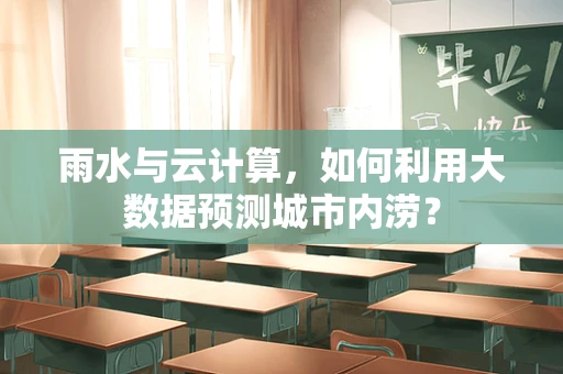 雨水与云计算，如何利用大数据预测城市内涝？