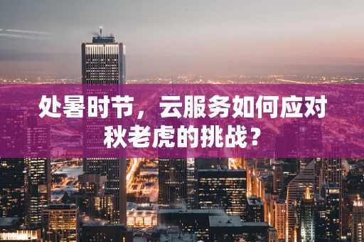 处暑时节，云服务如何应对秋老虎的挑战？