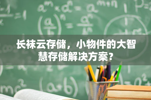 长袜云存储，小物件的大智慧存储解决方案？