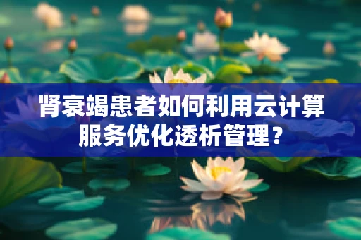 肾衰竭患者如何利用云计算服务优化透析管理？