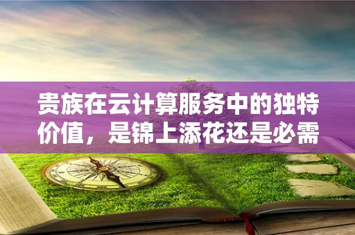 贵族在云计算服务中的独特价值，是锦上添花还是必需之选？