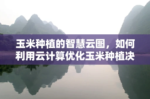 玉米种植的智慧云图，如何利用云计算优化玉米种植决策？