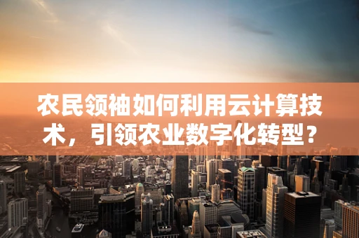 农民领袖如何利用云计算技术，引领农业数字化转型？