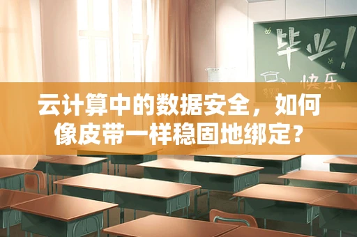 云计算中的数据安全，如何像皮带一样稳固地绑定？