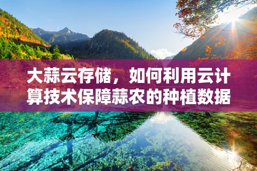大蒜云存储，如何利用云计算技术保障蒜农的种植数据安全？