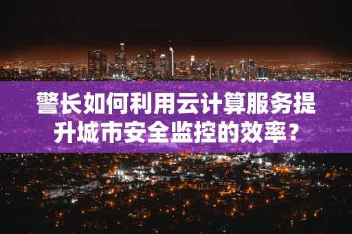 警长如何利用云计算服务提升城市安全监控的效率？
