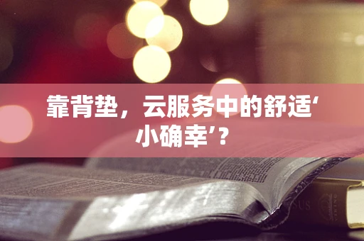 靠背垫，云服务中的舒适‘小确幸’？