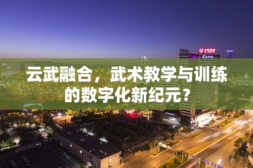 云武融合，武术教学与训练的数字化新纪元？