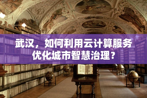 武汉，如何利用云计算服务优化城市智慧治理？