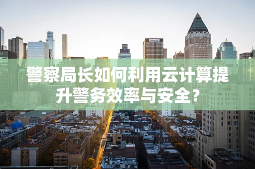 警察局长如何利用云计算提升警务效率与安全？