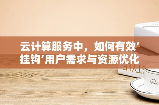 云计算服务中，如何有效‘挂钩’用户需求与资源优化？