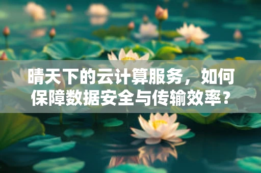 晴天下的云计算服务，如何保障数据安全与传输效率？