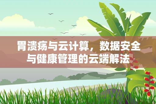 胃溃疡与云计算，数据安全与健康管理的云端解法